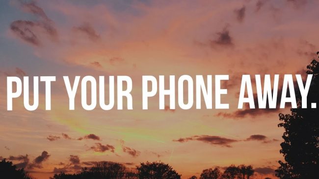 Funny motivational spealer Put your phone awat blog by Amy Dee